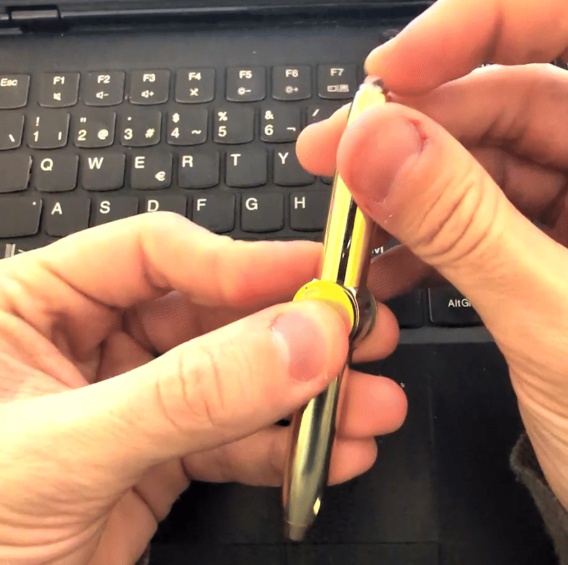 Bolígrafo Spinner Antiestrés con Luz